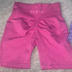 NVGTN scrunch shorts XS hot pink